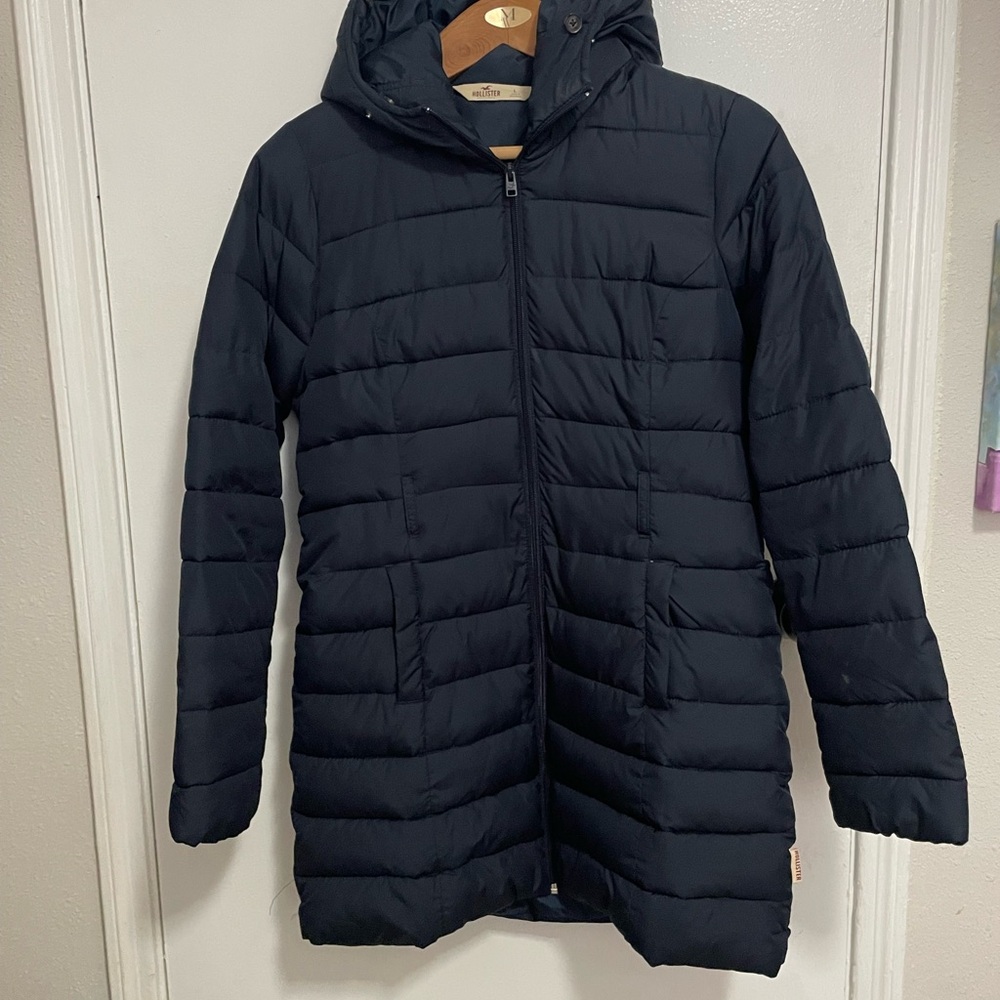 Hollister Blue Puffer Jacket